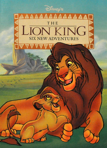 Simba and Kopa on the cover of The Lion King: Six New Adventures book collection.