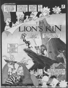 The first page of The Lion's Kin.